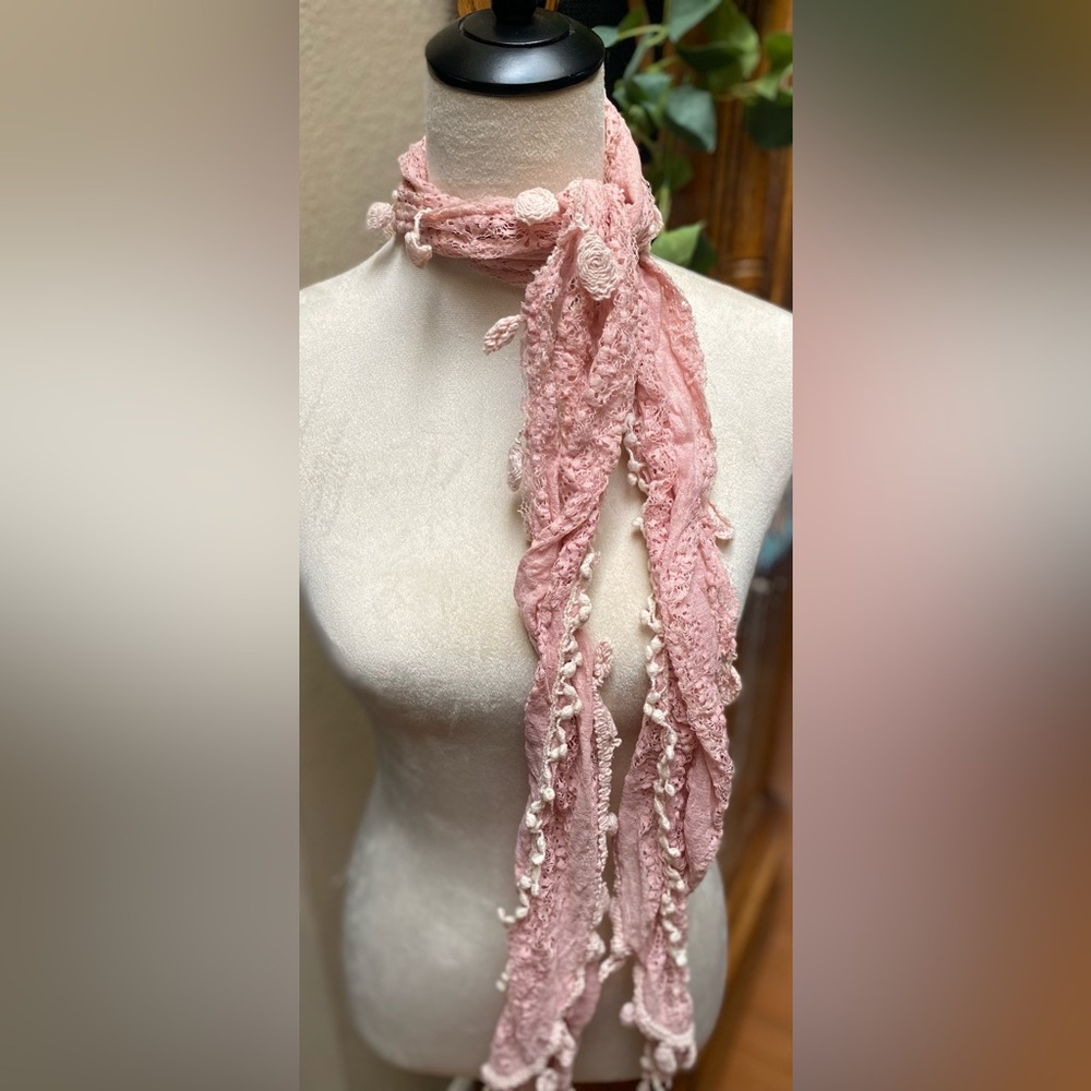 Handmade knitted scarf- gently worn.